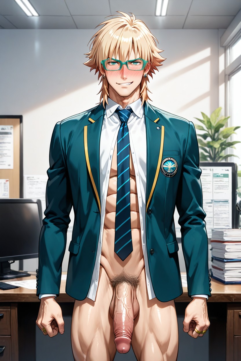 Light Blond Hair, Fair Skin, Flaccid Porno gay IA