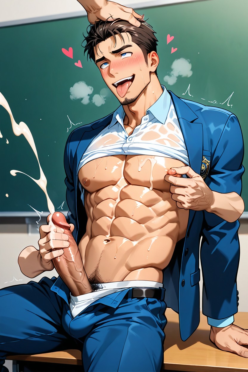 Heart, Pulled Down Pants, Tan Skin AI Gay Porn