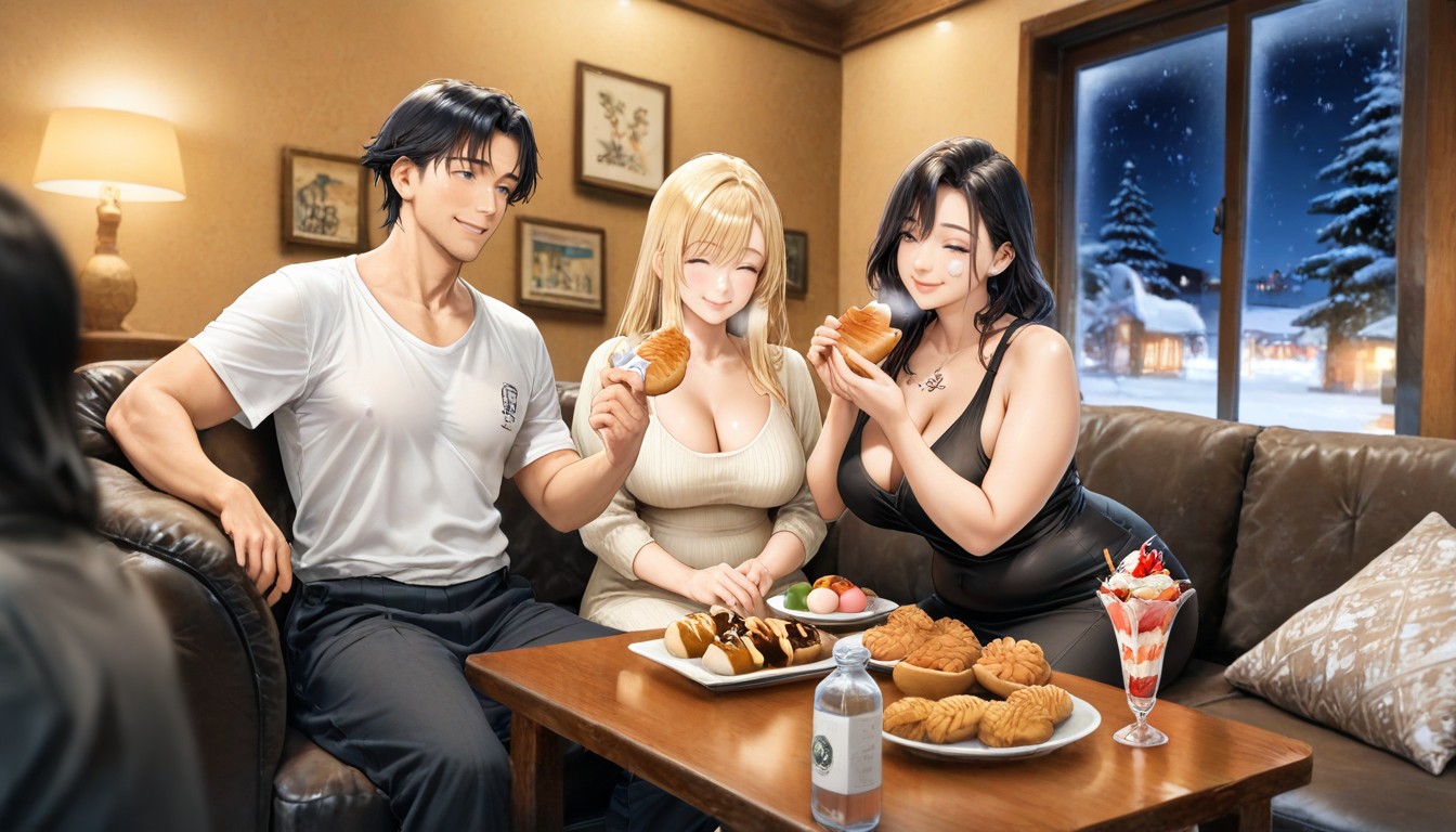 Wearing White T-shirt, Front View, Erect Nipples Extremely Handsome Male With Brilliant Black-hair AI Porn