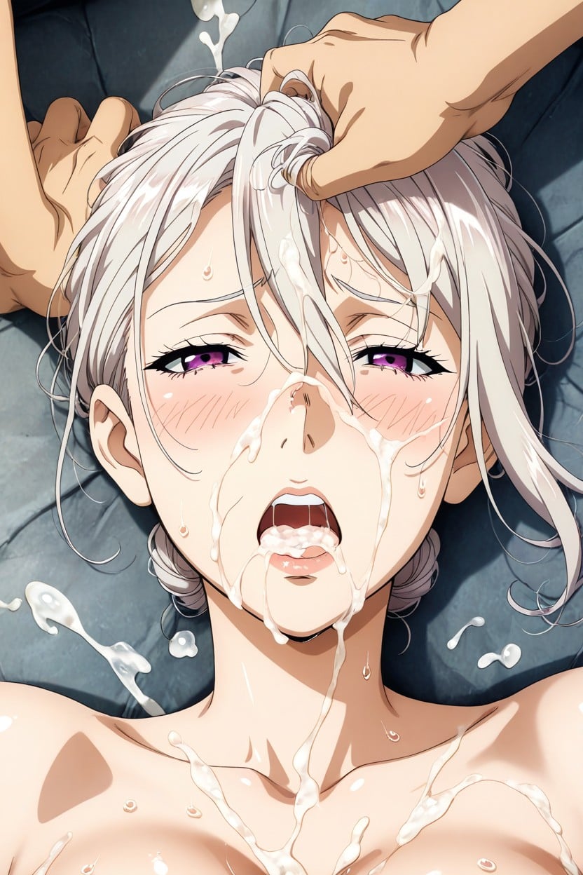 Hair Pulling Up, Cum On Hair, Embarrassing Hentai AI Porn
