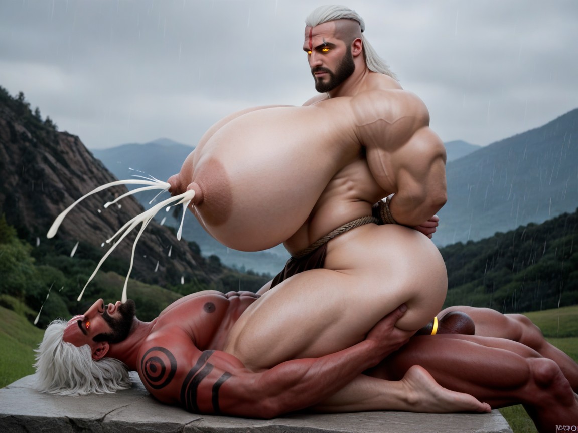 Grabbing Boobs, Red Tattoos, Cock Penetrating Ass AI Gay Porn