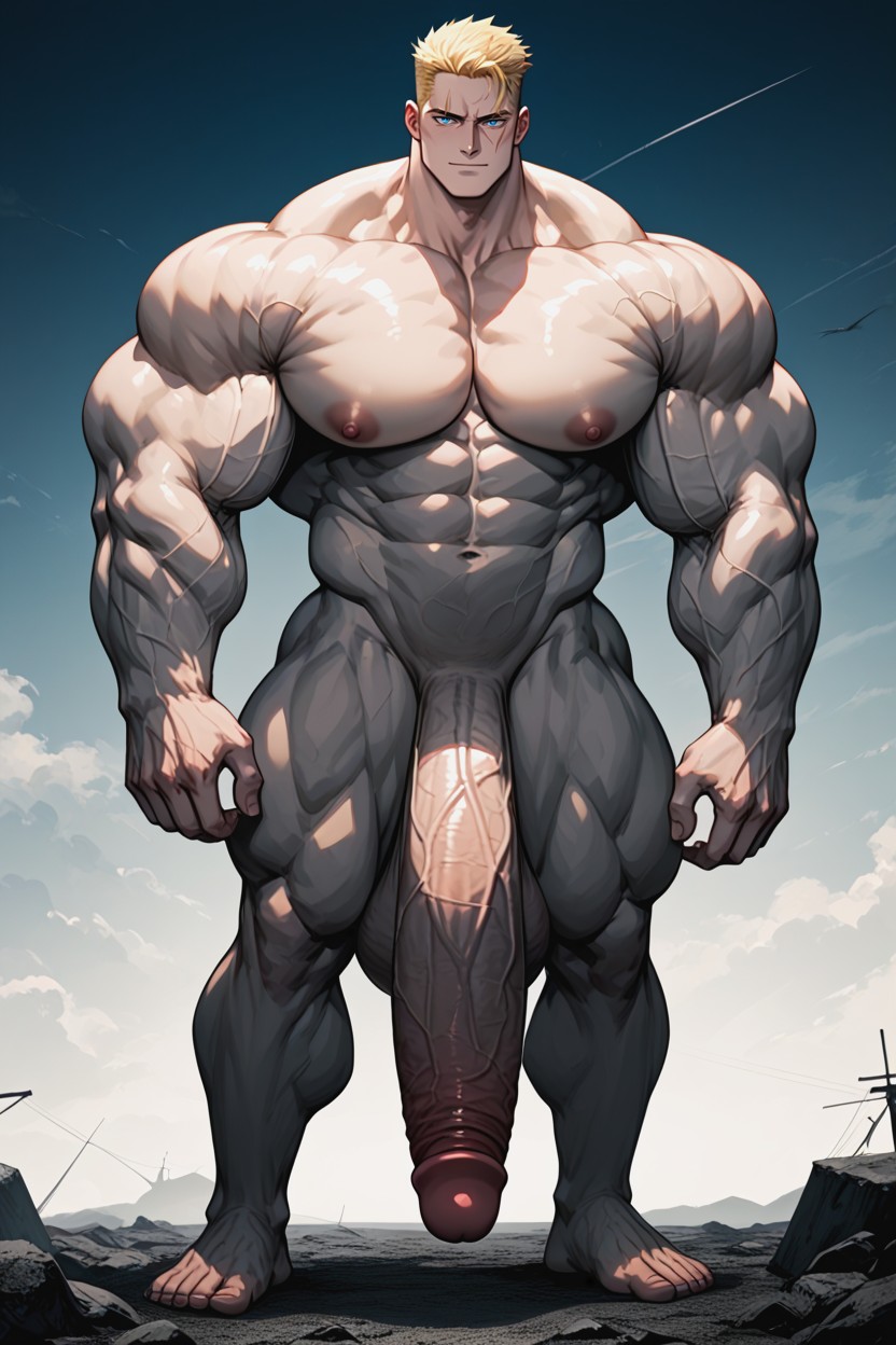 Toned Physique, Tall, Standing AI Gay Porn