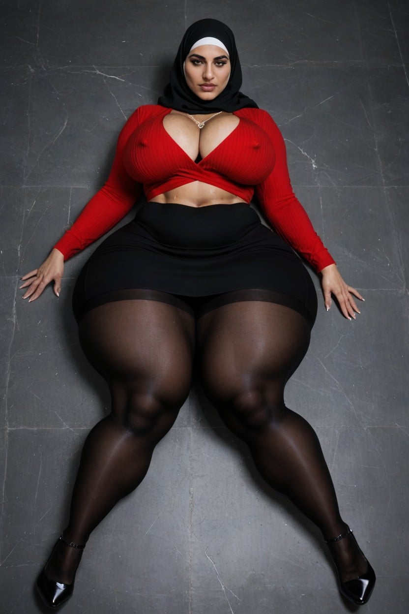 Huge Legs, View Of Tits Under Sweater, After Sex AI Porn