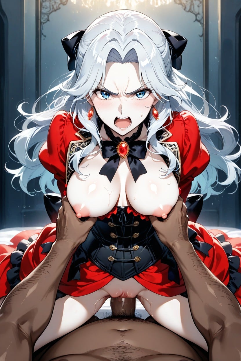 Cowgirl Sex Press, Open Mouth, Cowgirl Position Hentai AI Porn