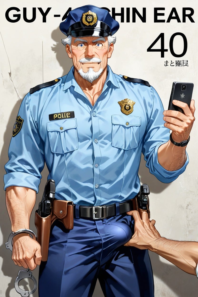Fit, He Cums In His Pants, Standing AI Gay Porn