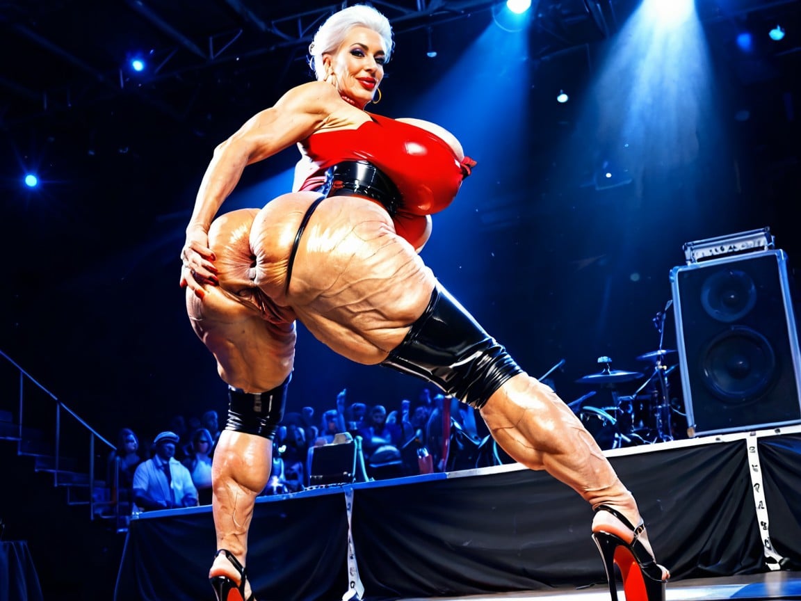 Biggest Gaping Asshole Imaginable, Focus On Ass, On Stage MILF AI Porn