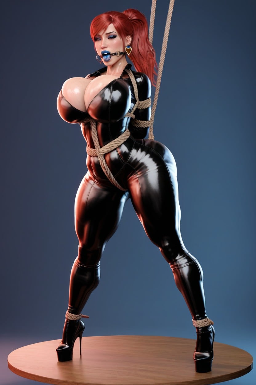 Slightly Toned, Massive Tits, Sexy AIポルノ