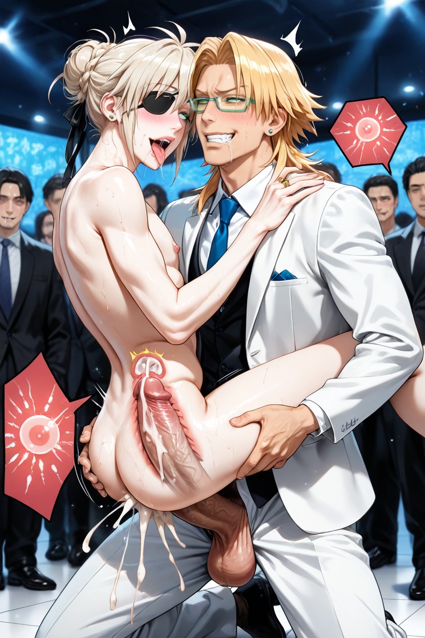 Necktie, Hyperrealistic, Ahegao AI Gay Porn