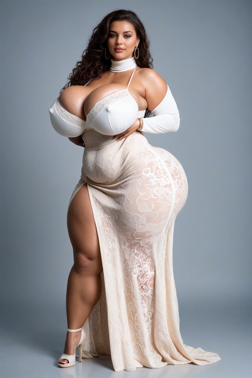 Large Booty, Hourglass Figure, Voluptuous Massive Massive Breasts AI Porn
