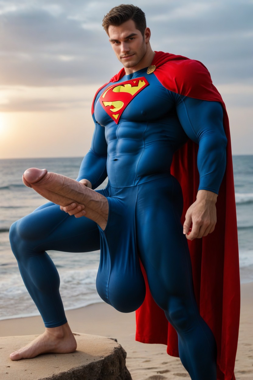 Impossibly Long Hyper Penis, 18+, Ultrarealistic Hyper Bulge AI Gay Porn