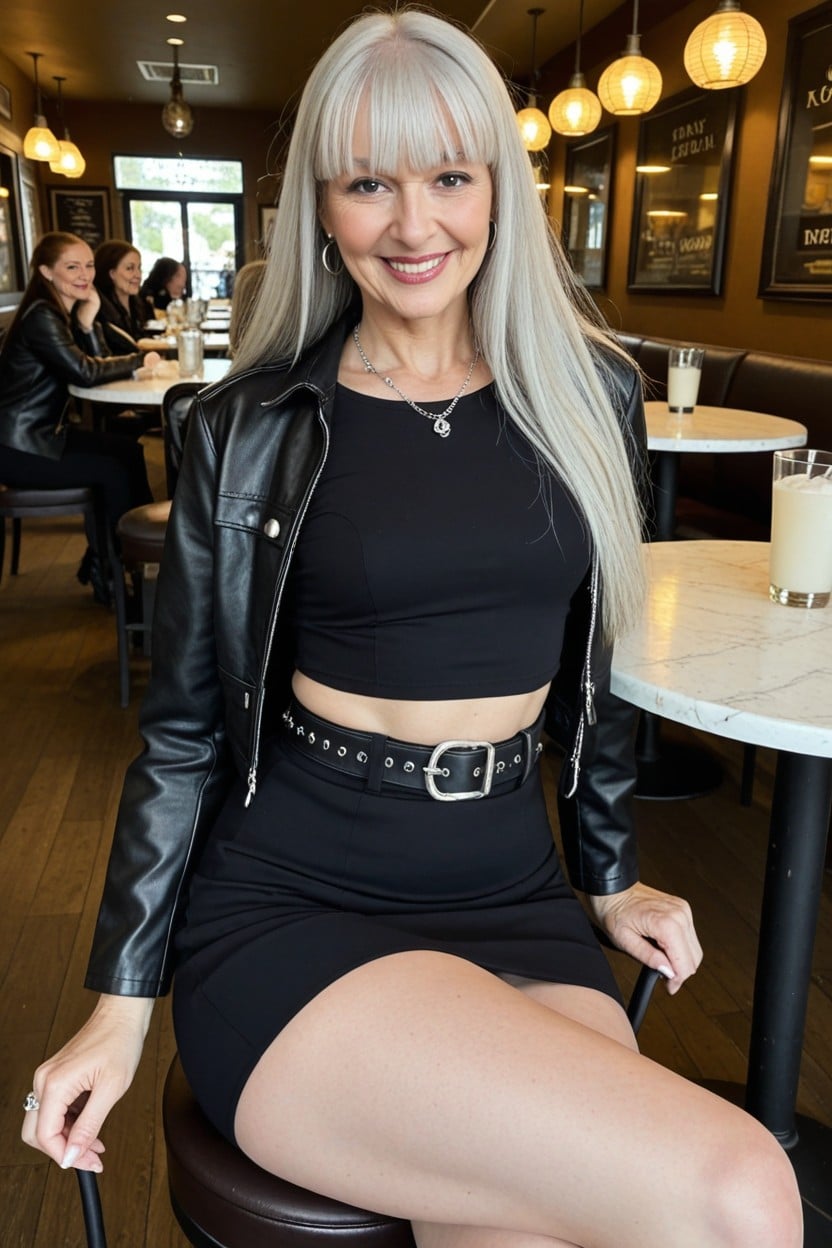 Leather Jacket, Firm Ass, Thick Thighs AI黃片