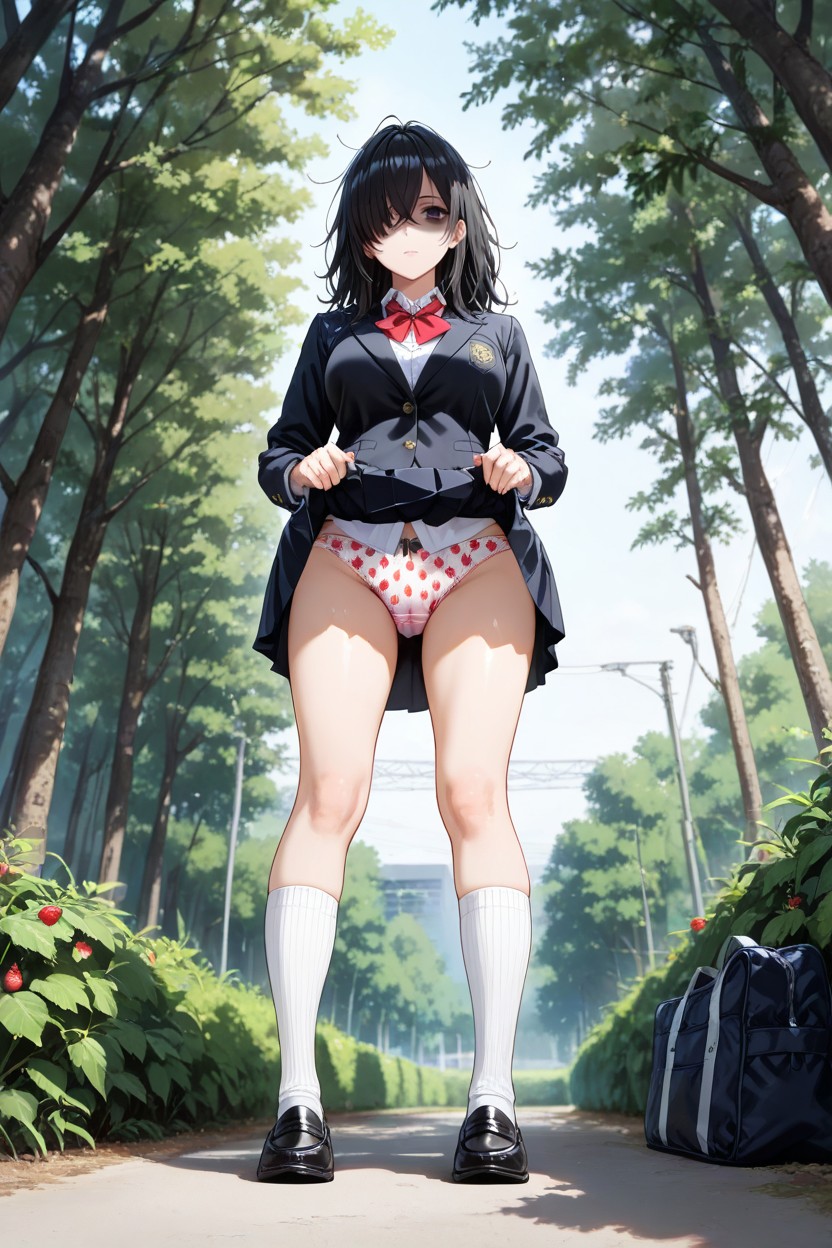Sanpaku Eyes, Showing Panties, 18+ AI Porn