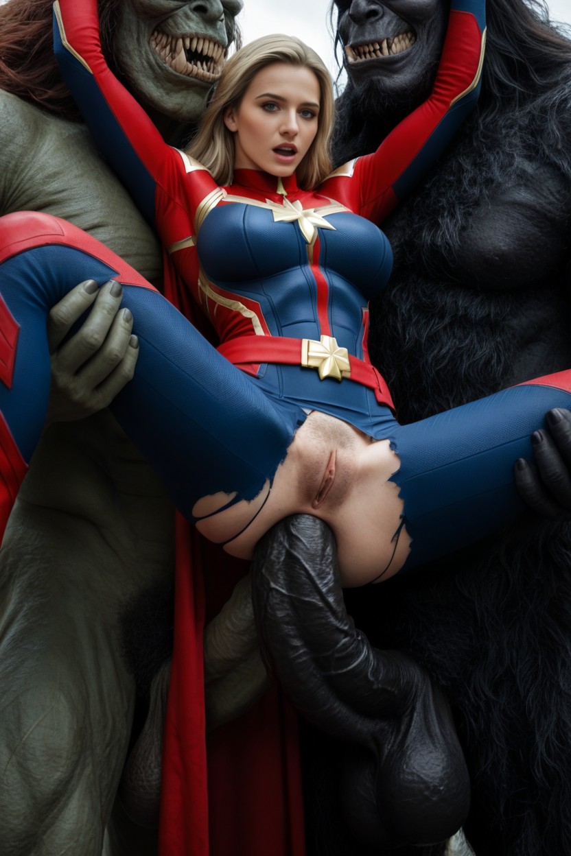 Huge Testicles, Massive Monster Cock, Photo Realistic AIポルノ
