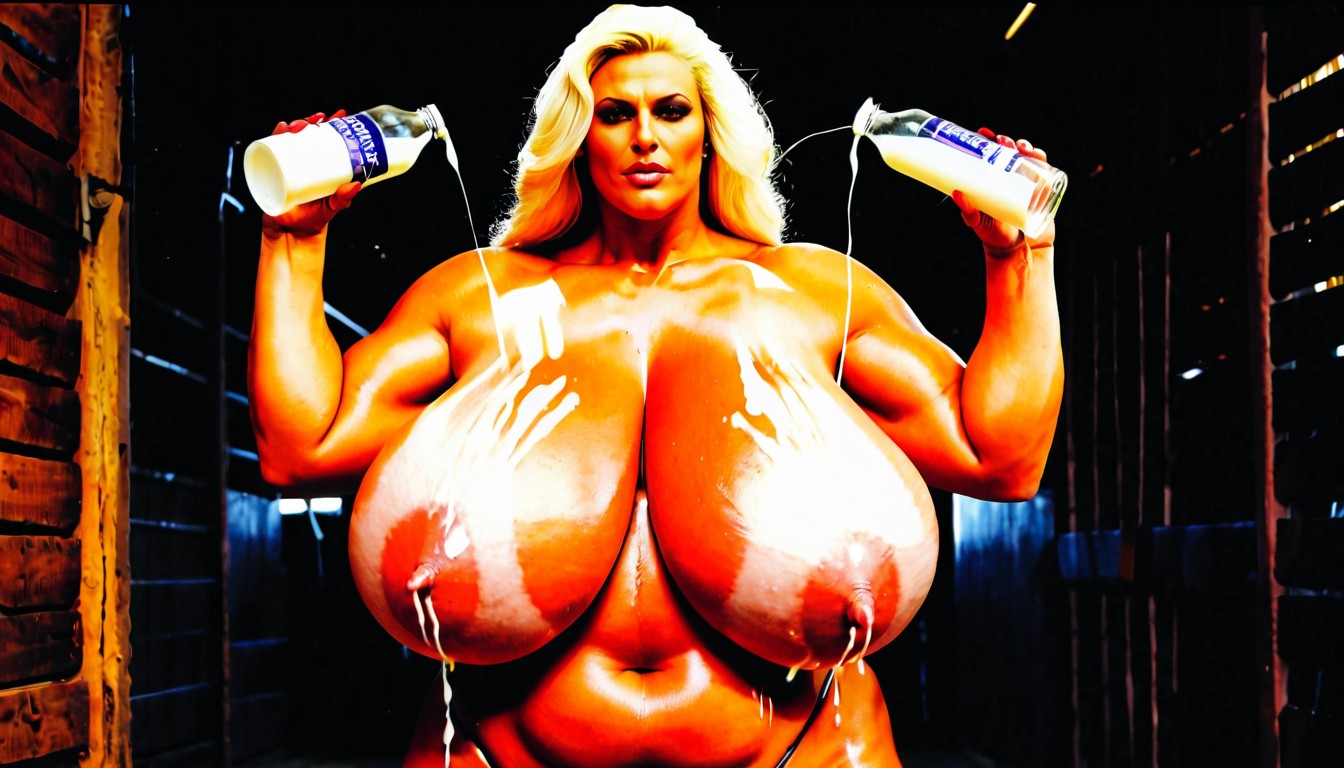 Lots Of Milk, Voluptuous Body, Lactation AI Porn