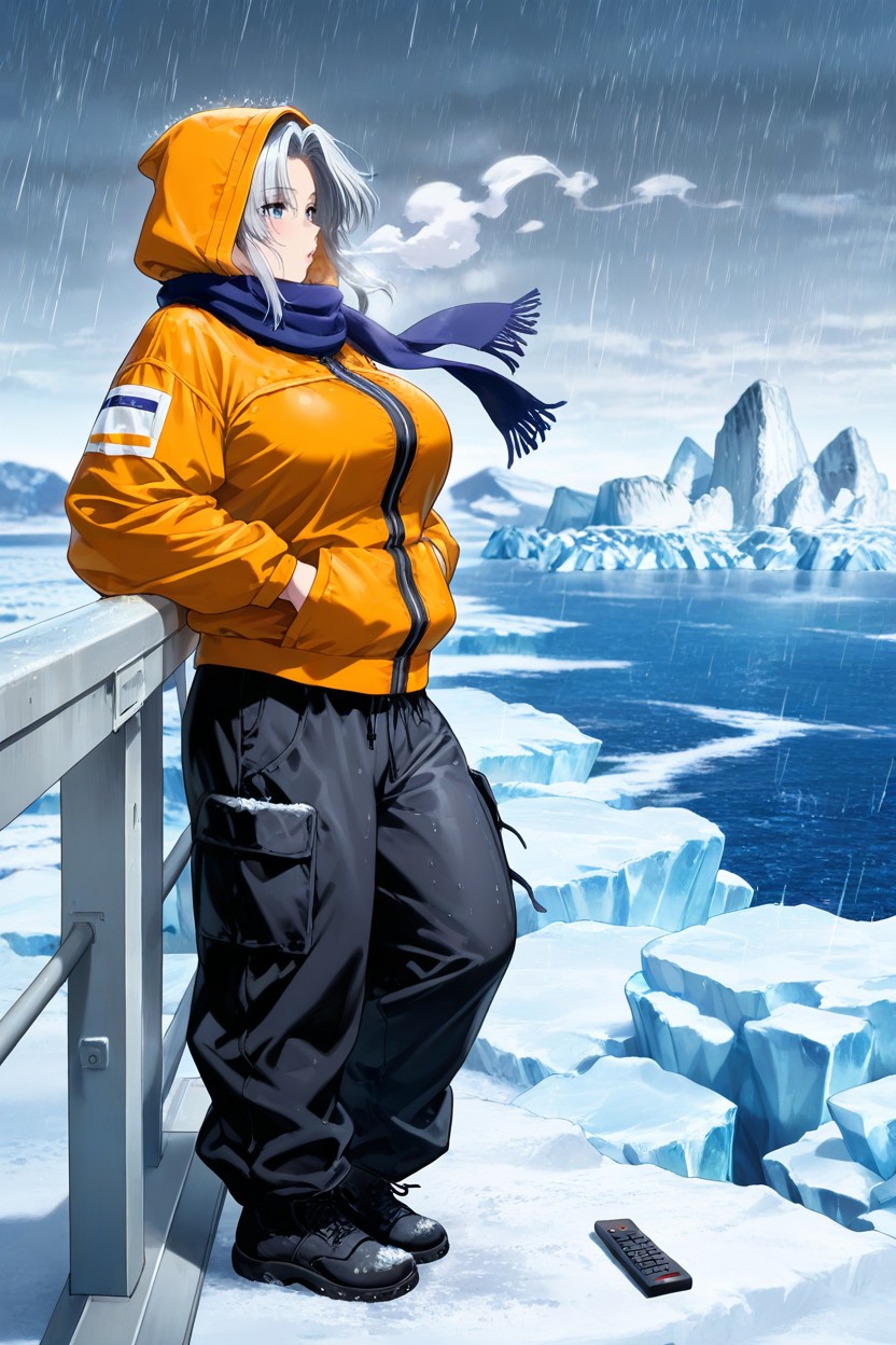 Iceberg Field Background, 25+, Side View Hentai AI Porn