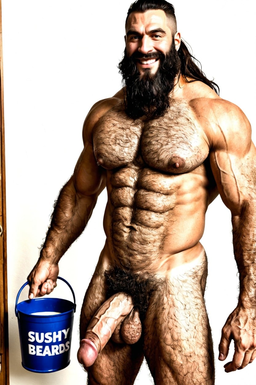 Cumshot, Hyper Hairy Navels, Ultra Hairy Chest AI Gay Porn