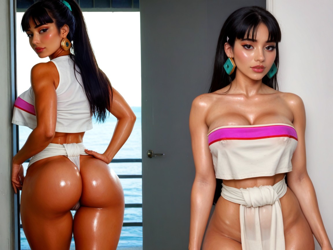 Fragile Body, Blushing, Extra Detail In Face AI Porn