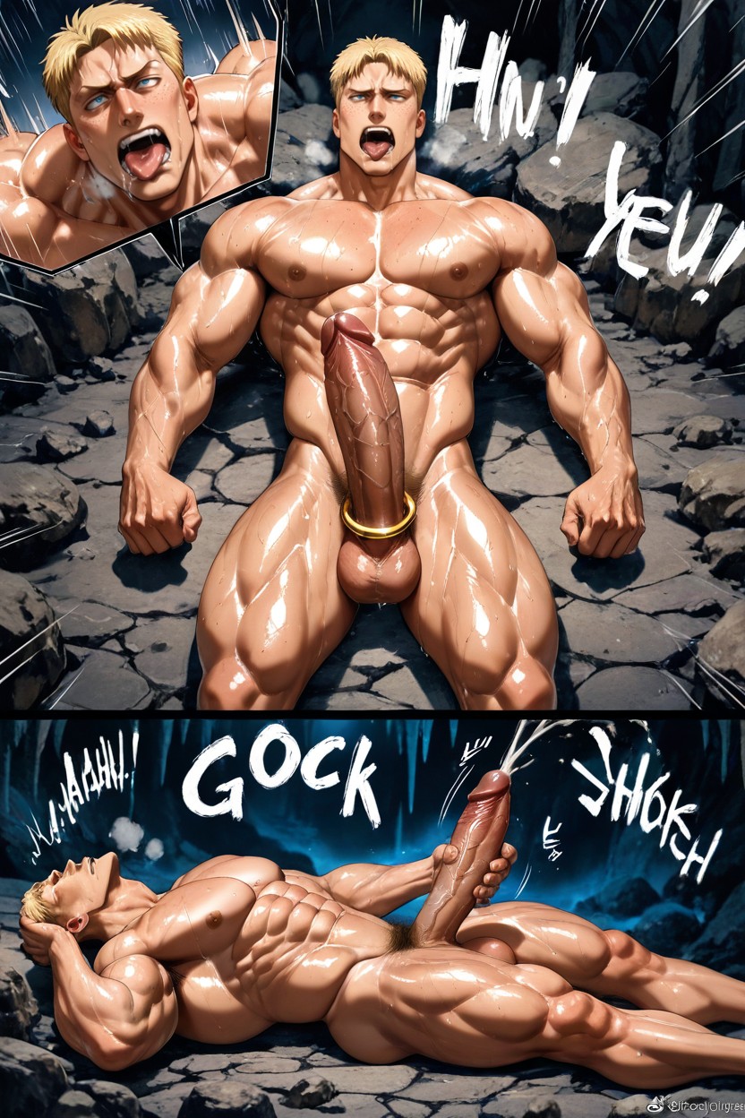 Manly Face, Motion Lines, Gigantic AI Gay Porn