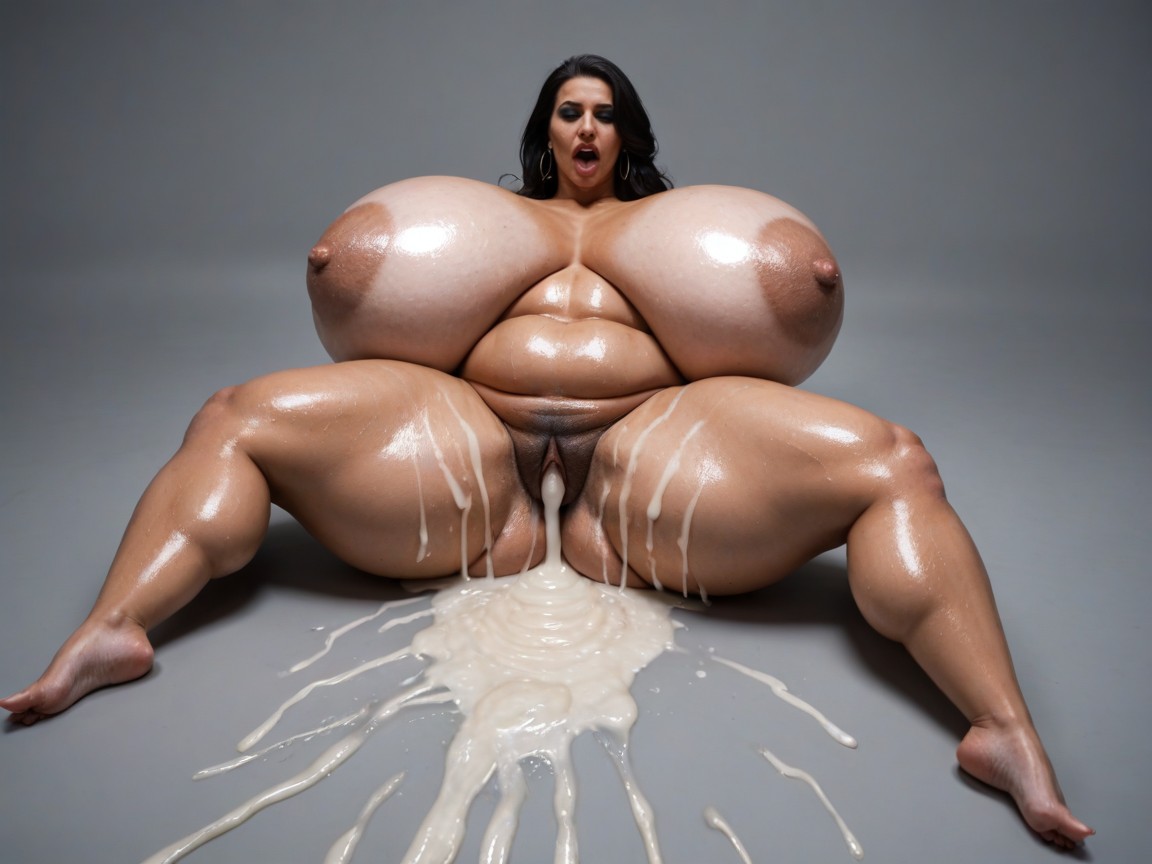 Full Length, Huge Sagging Breasts, Extremely Saggy Tits AI Porn