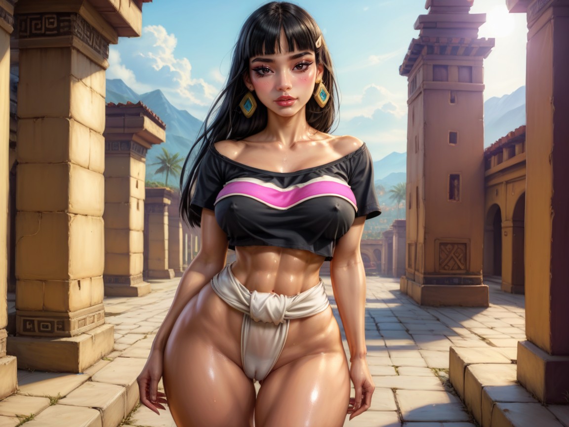 Loving Expression, Deep Cleavage, Sexy Body AI Porn