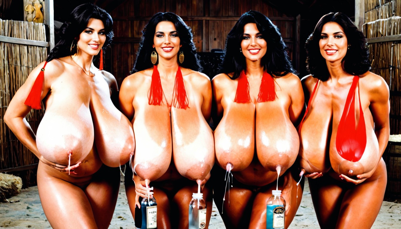 Lots Of Milk, Black Hair, Voluptuous Body AI Porn