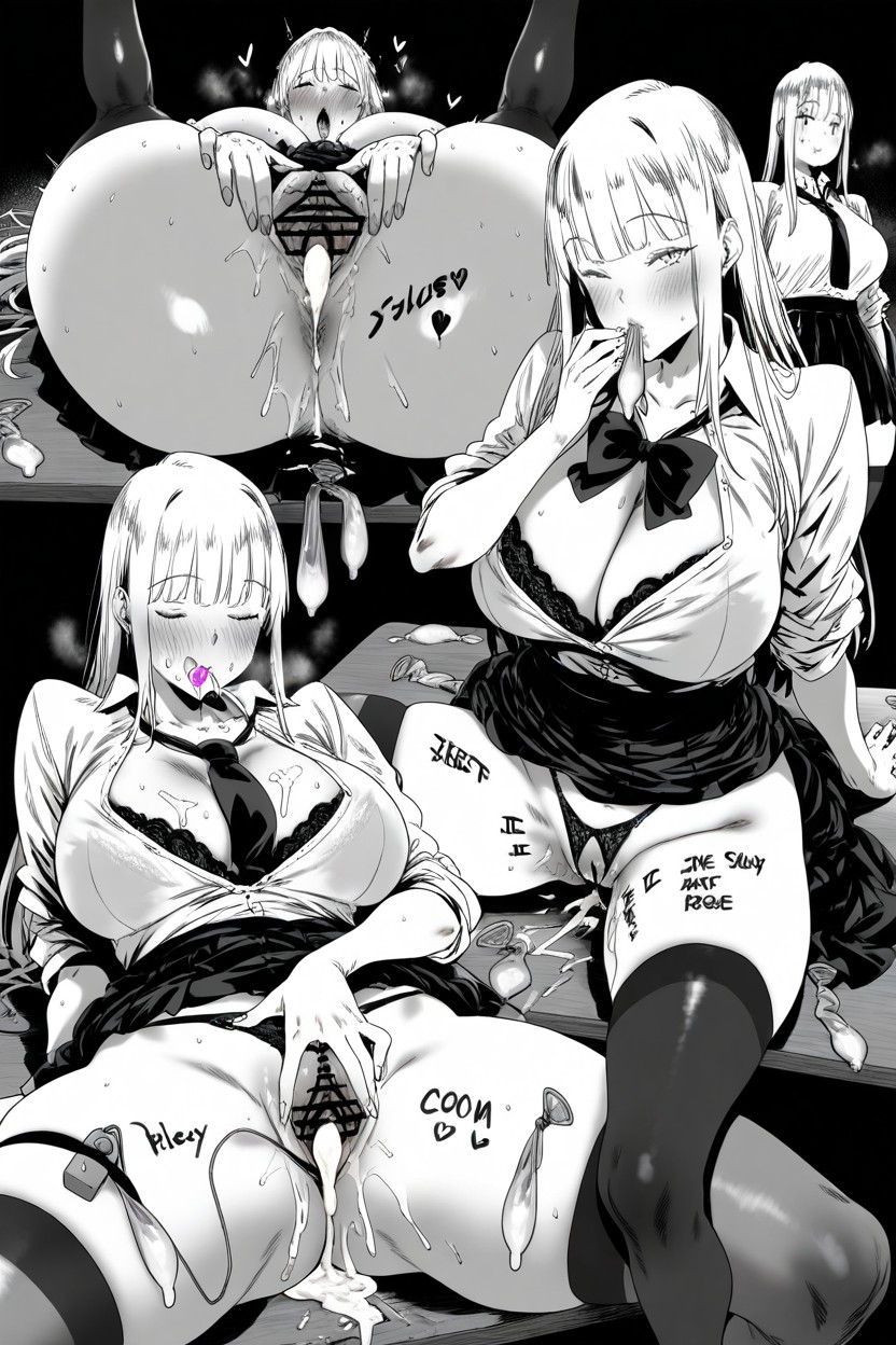 Eyes Open, 2 Personas, Thigh Up Shoot Hentai IA