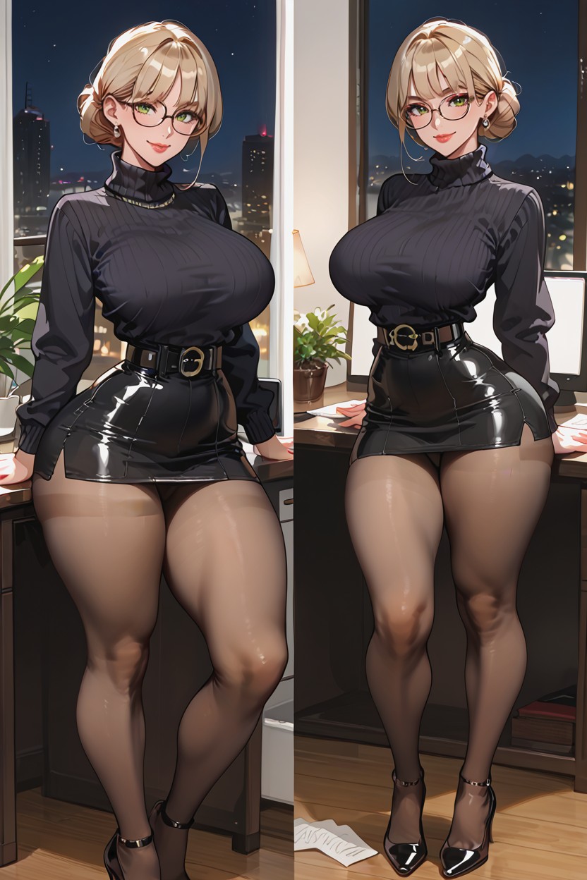 Belt, 18+, Blonde AI Porn