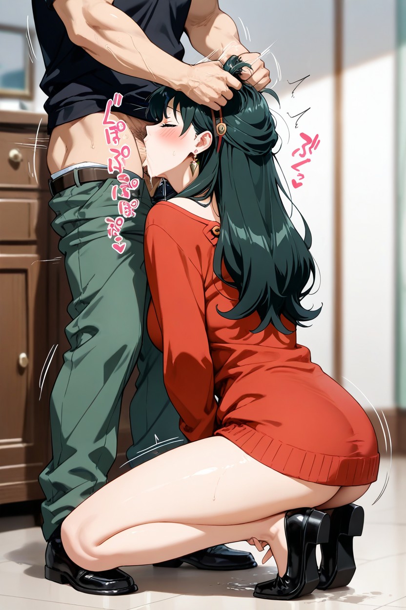 Deepthroat, Happy, Blowjob Hentai AI Porn
