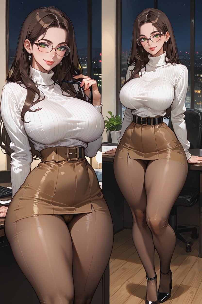 Butt Bulge, Voluptuous, Massive Breast AI Porn