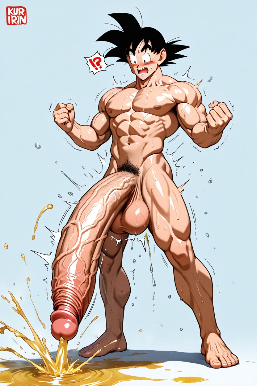 Massive Cock, Piss, Cock Bigger Than Leg AI Gay Porn