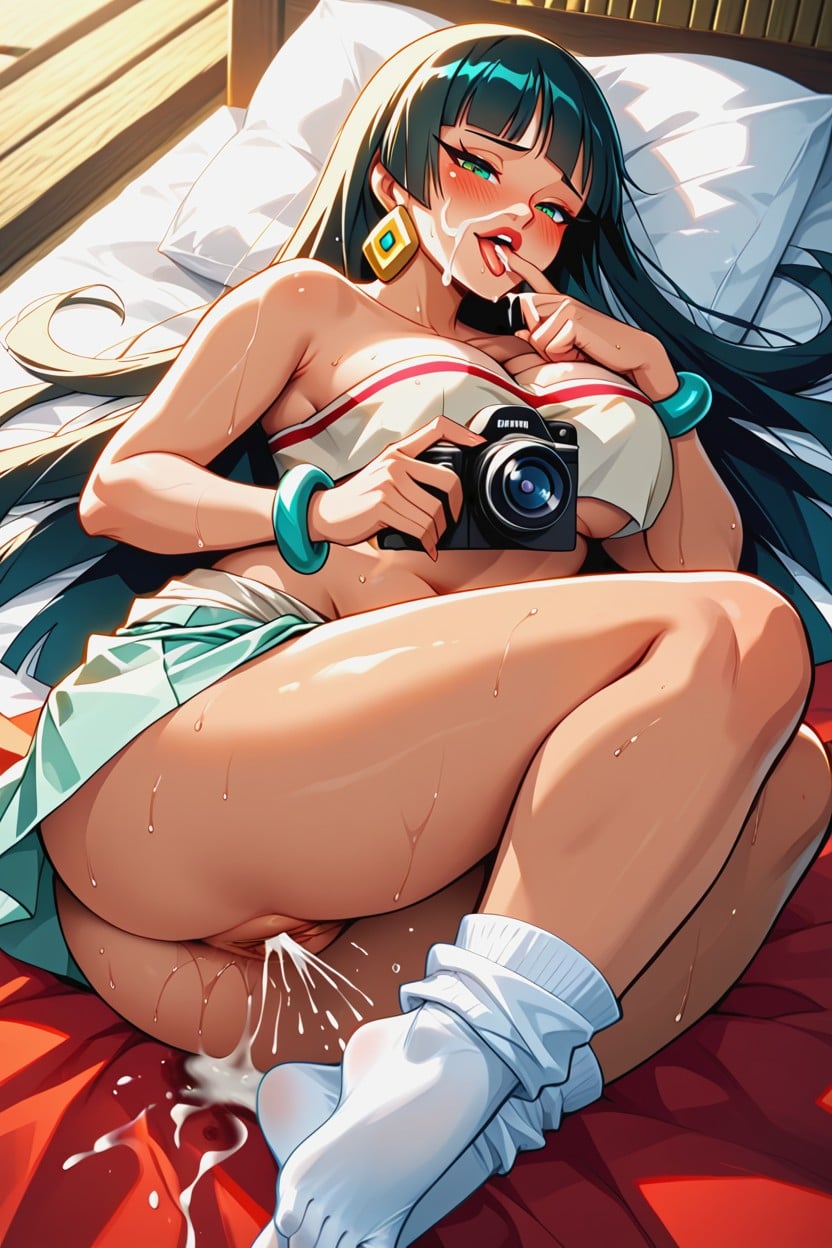 Large Breasts, Feet Up In The Air, Cumshot AI Porn