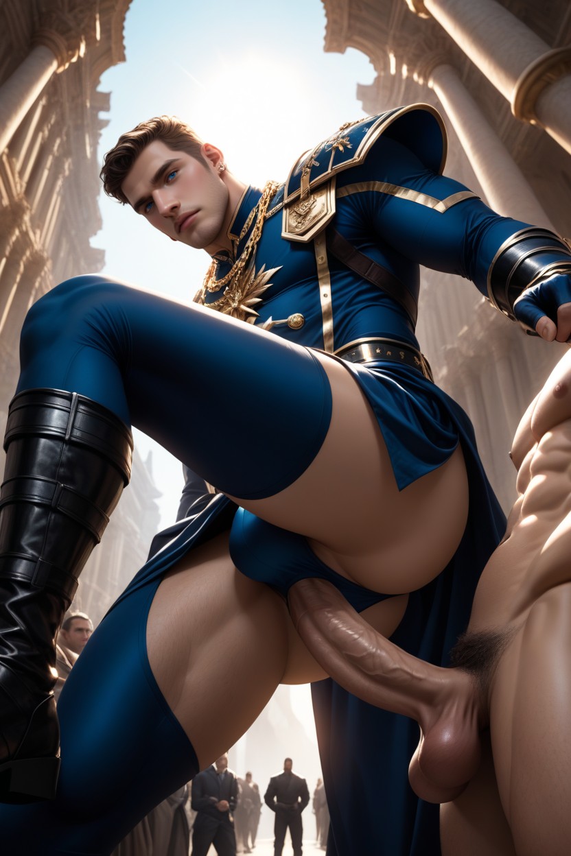 Sucking A Massive Black Dick, Masculine Face, Moaning AI Gay Porn