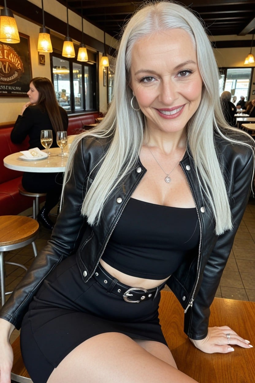 Smiling, Extremely Large Ass, Small Breasts AI Porn