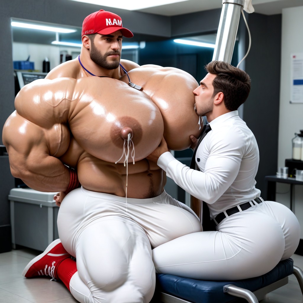 Hands Tied Behind Back, Male Only, Rough Squeeze AI Gay Porn