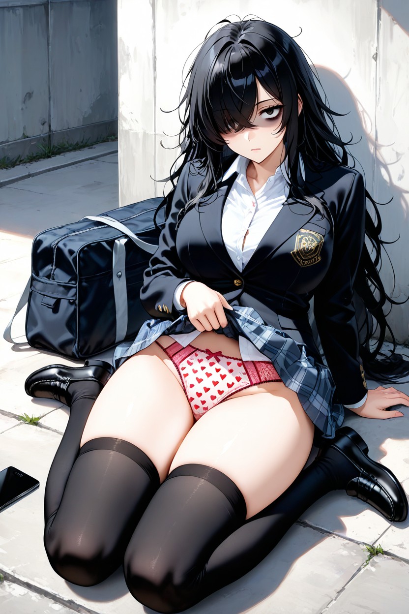 Sports Bag, Black Loafers, Bags Under Eyes AI Porn