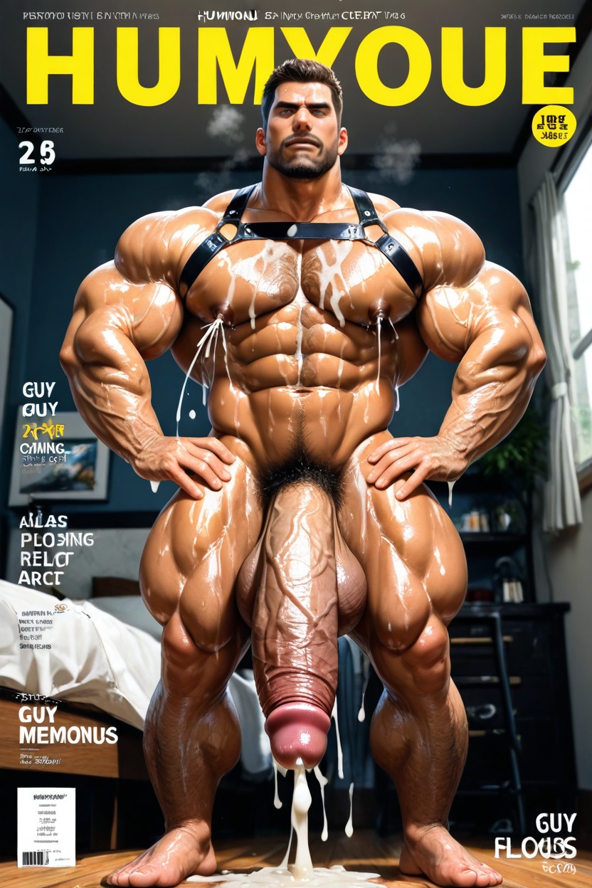 High Resolution, Insane Cum Loads, Big Balls AI Gay Porn