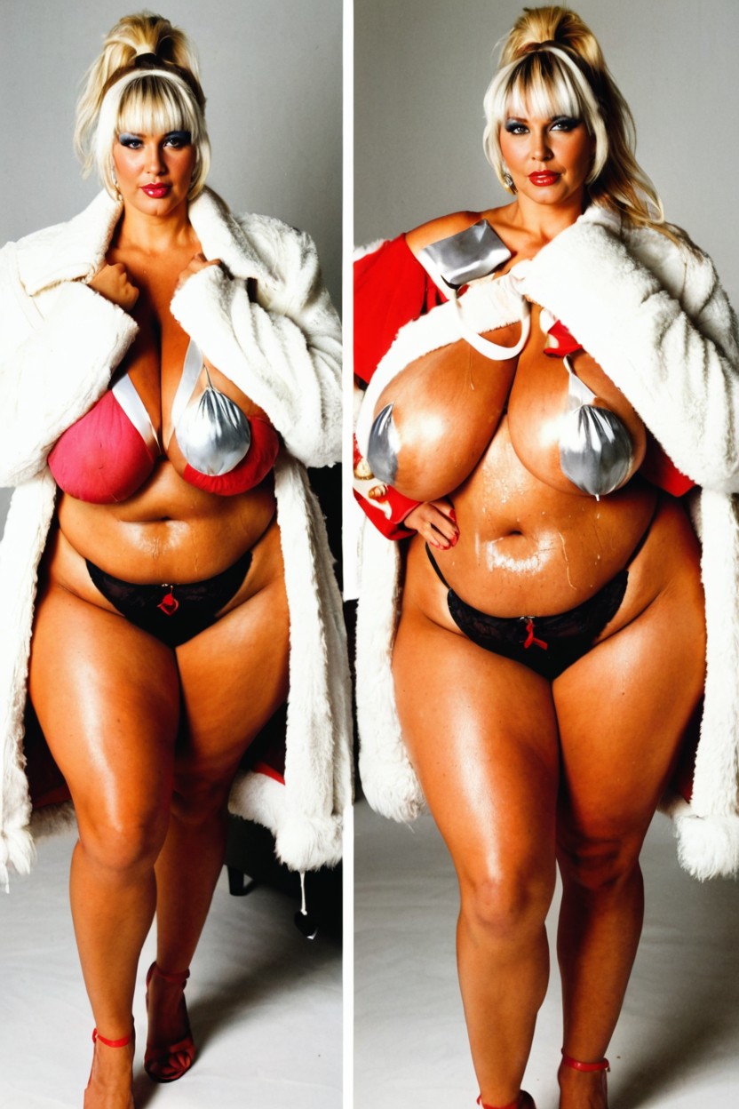 Hyper-realistic, Sexy Fat Wet Pussy, Abrigo De Piel Porno BBW IA