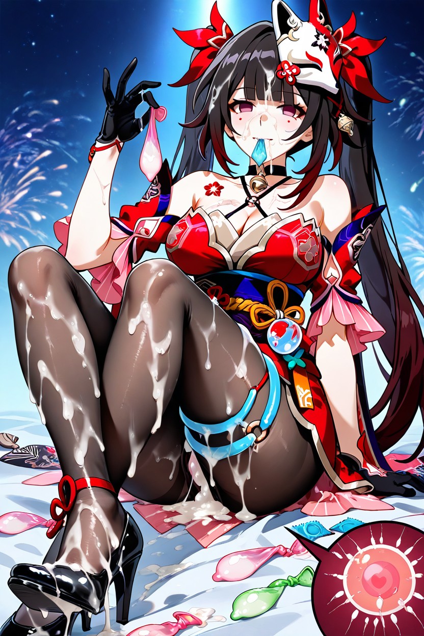 Clothes Covered On Semen, Cum On Shoes, Semen On High Heels Hentai AI Porn