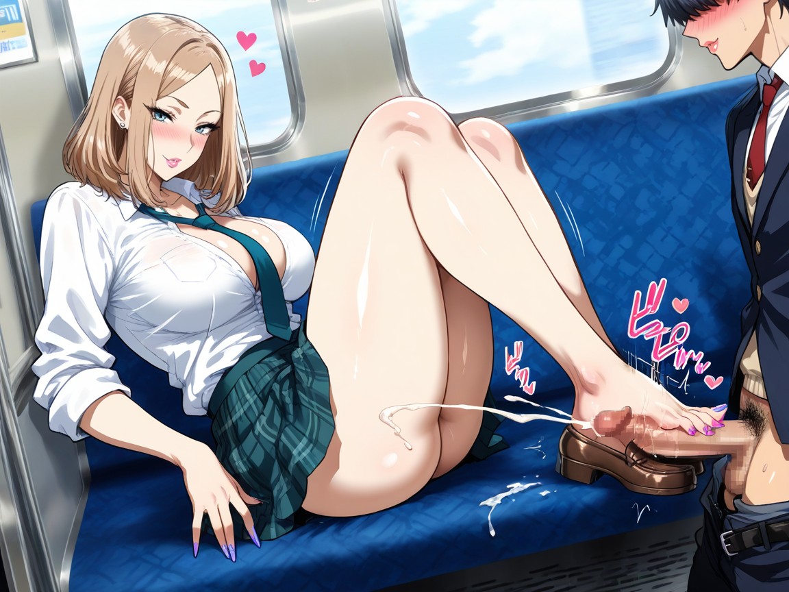 Holding Penis Between Foot, Avergonzada, Riding On Male Hentai IA