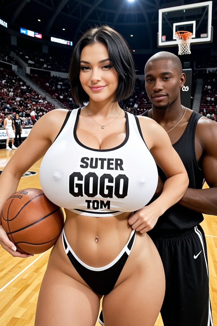Interracial, Massive Hyper Thick Thighs, Smirk AI Porn