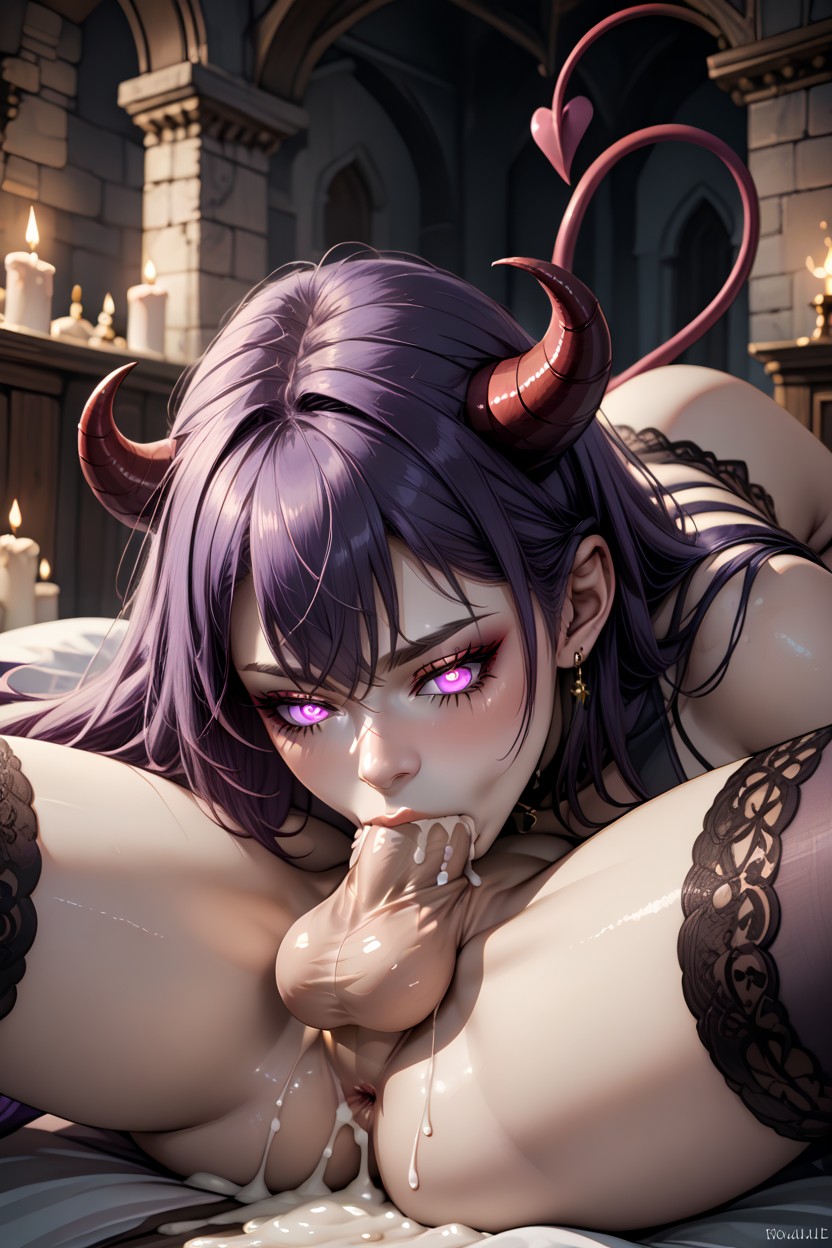 Side View, Shemale On Top In Position, Futa Cock Deep In Futa Throat 쉬메일 AI 포르노