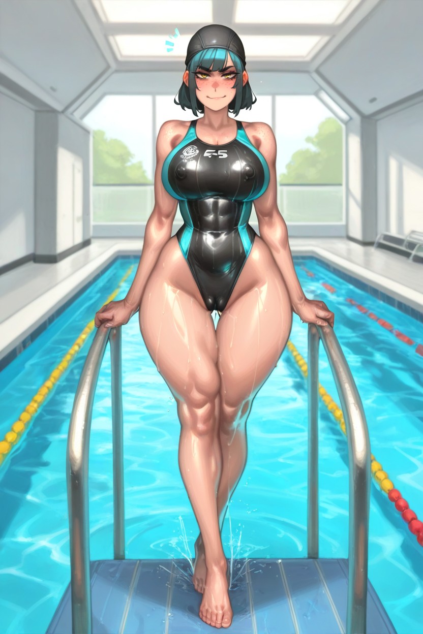 Indoor Pool, Perfectly Shaped Breasts, Thigh Gap Porno IA