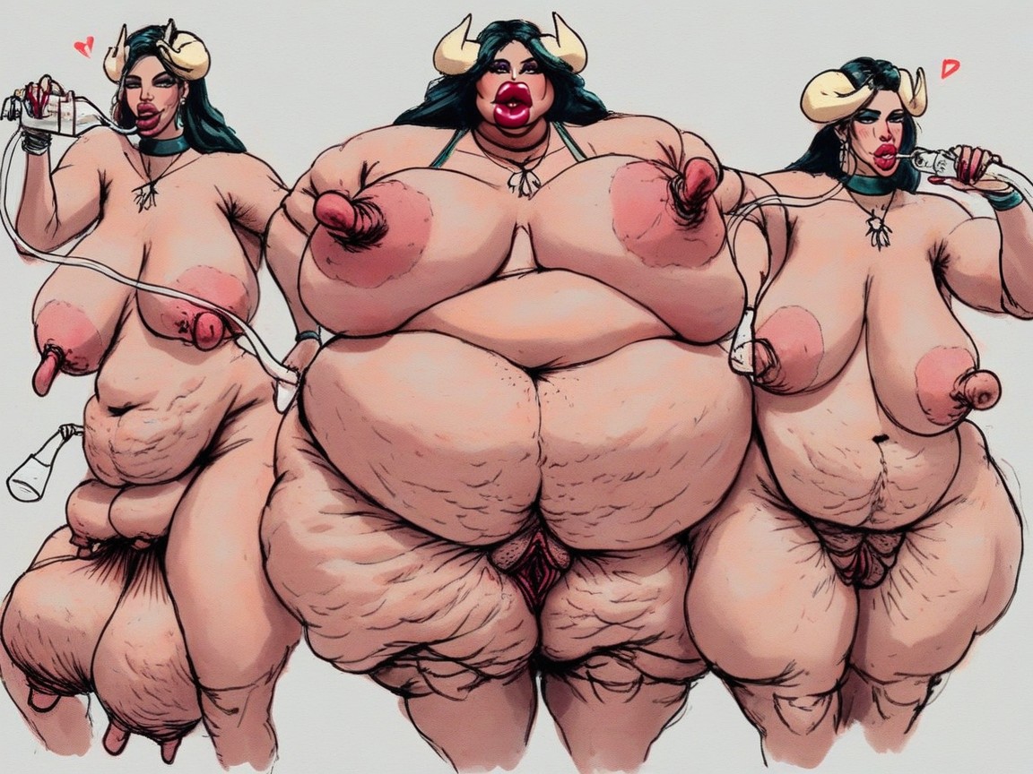 Vagina Twice The Size Of Body, Fat Expansion, Oversized Pussy AI Porn