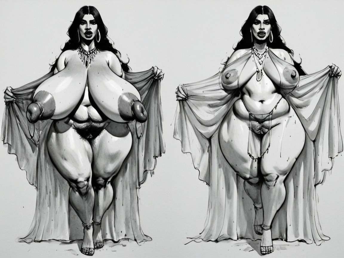 Belly Dancer, Fat Pumped Pussy, Straight AI Porn