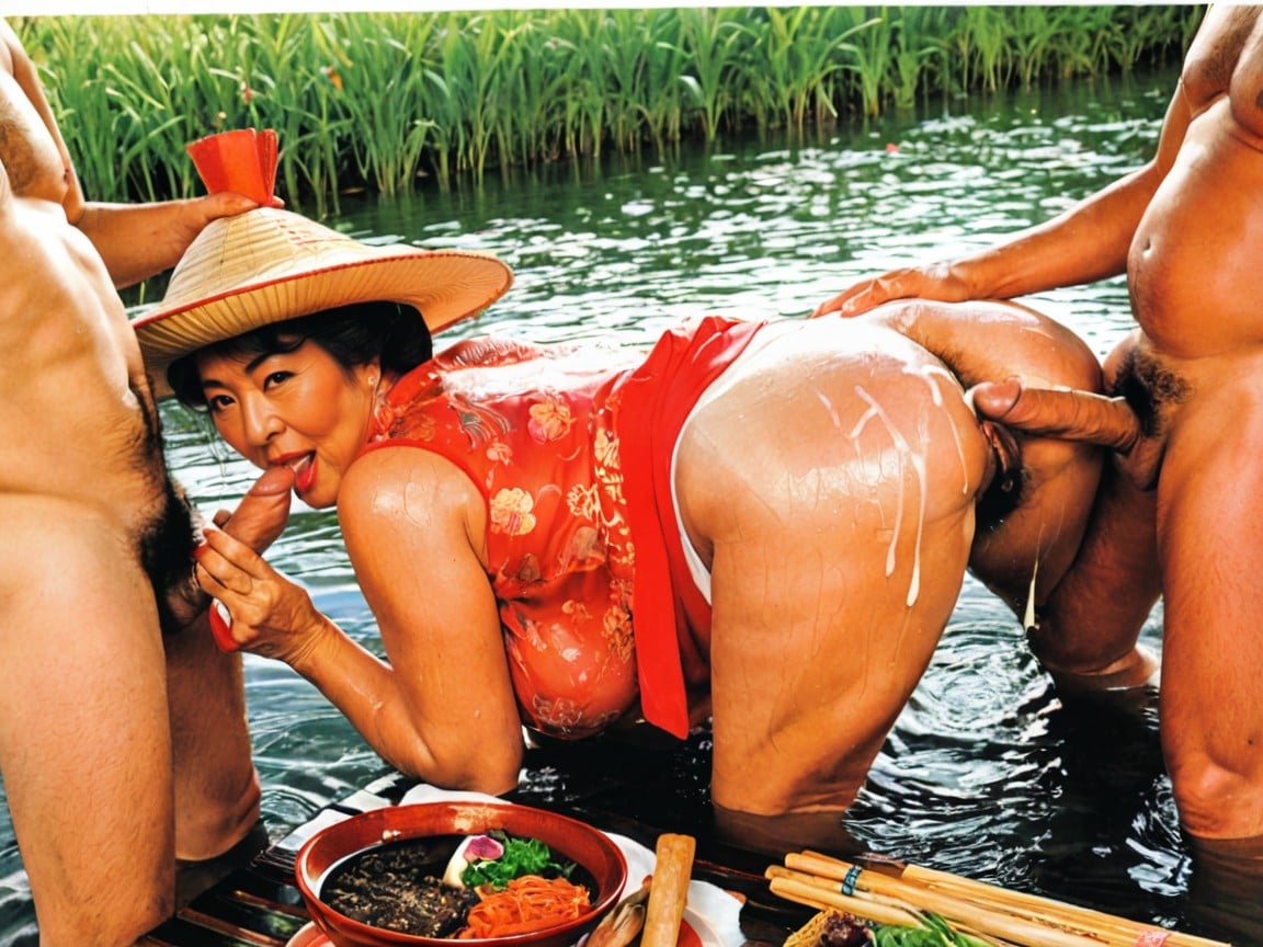 Black Hair, Traditional Clothes, 群交 Porno IA