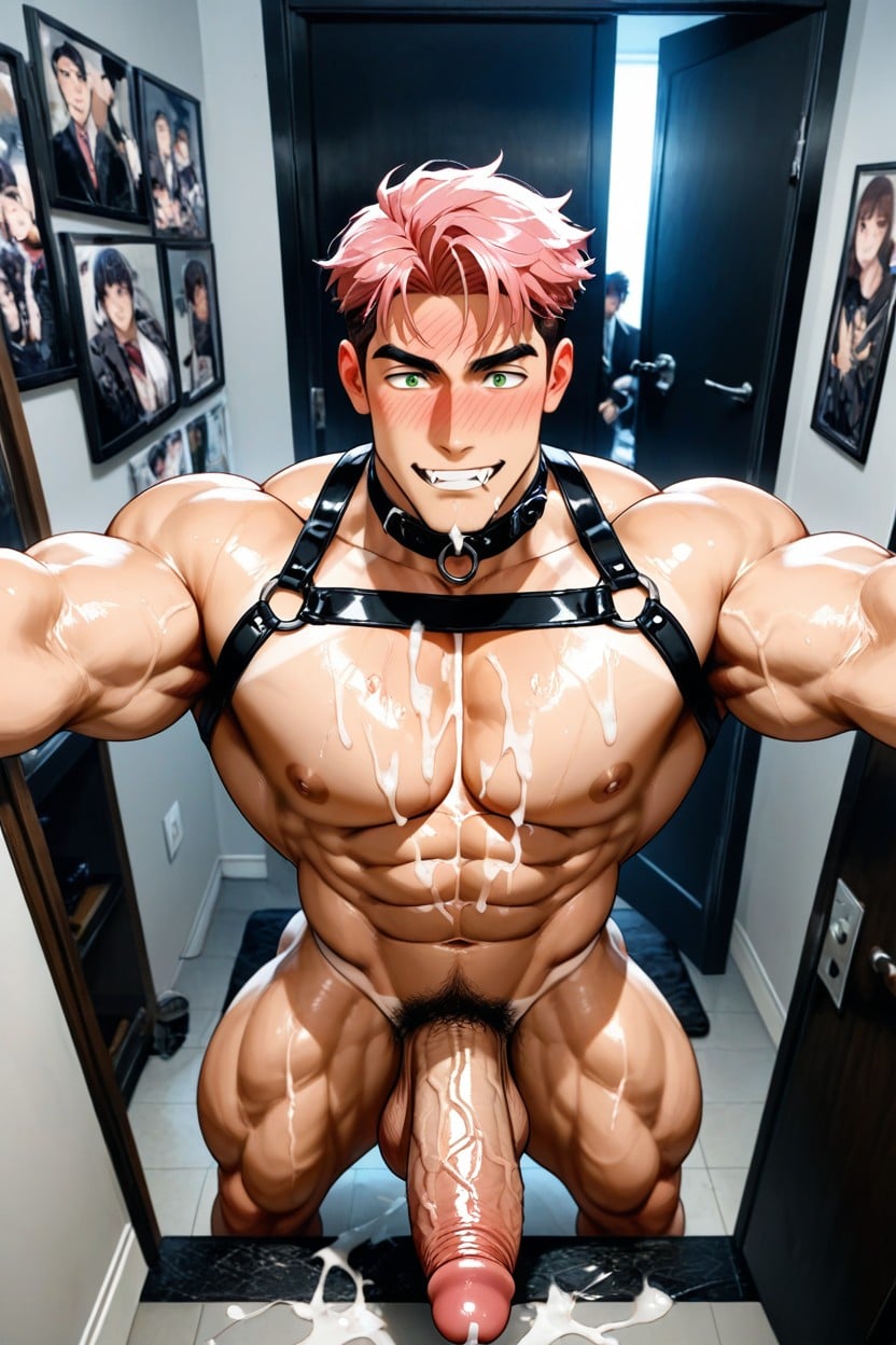 Muscular, Shirtless, Visible Abs AI Gay Porn
