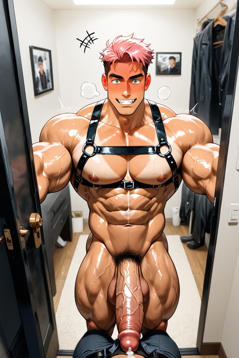 Big Dick, Tan Skin, Thick Cum AI Gay Porn