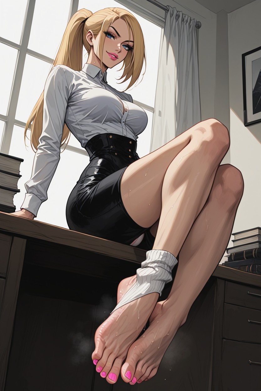 Stinky Feet, Eyeliner, Vue De Face Porno IA Hentai