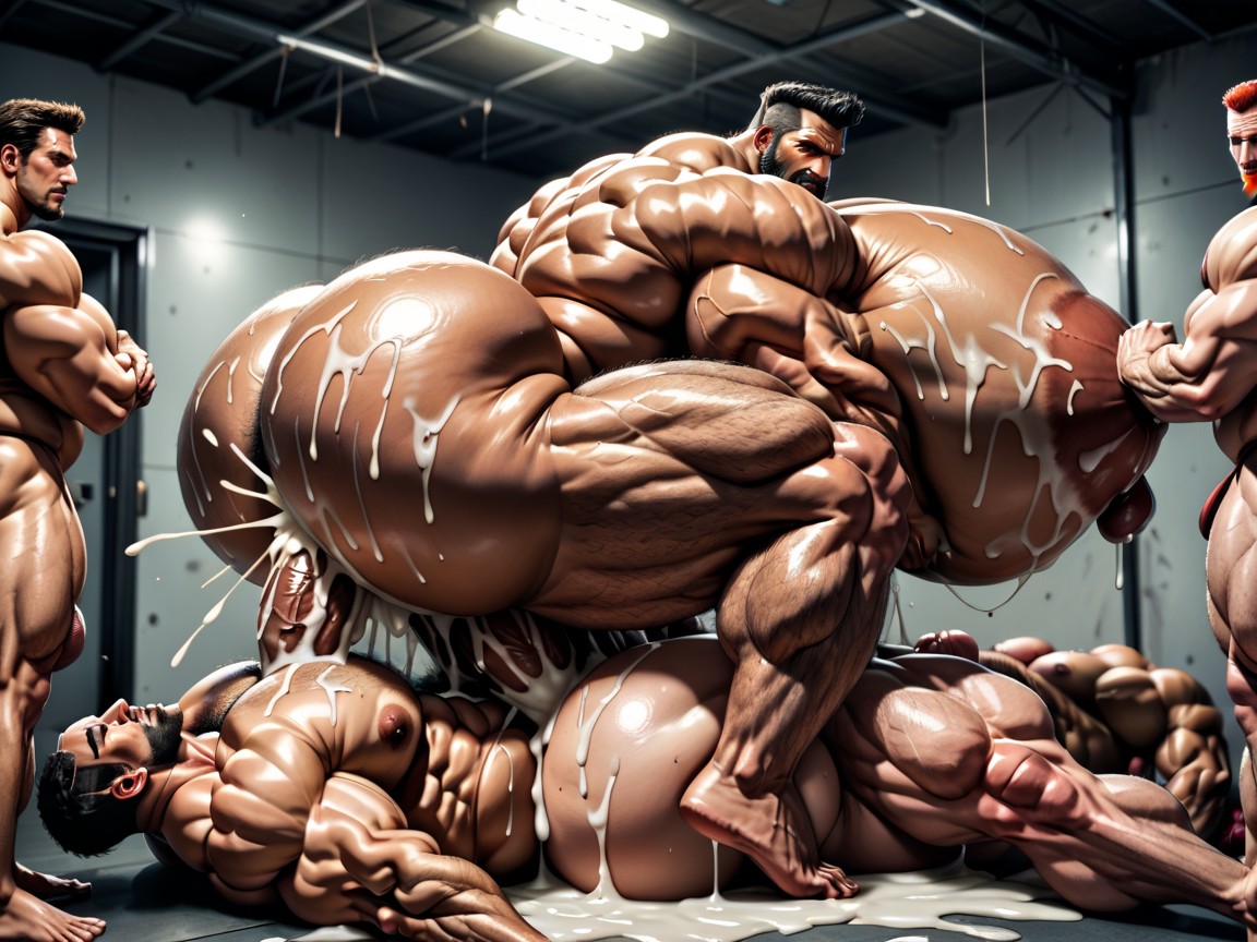 Hyper Massive Ass, Top Down, 25+ AI Gay Porn
