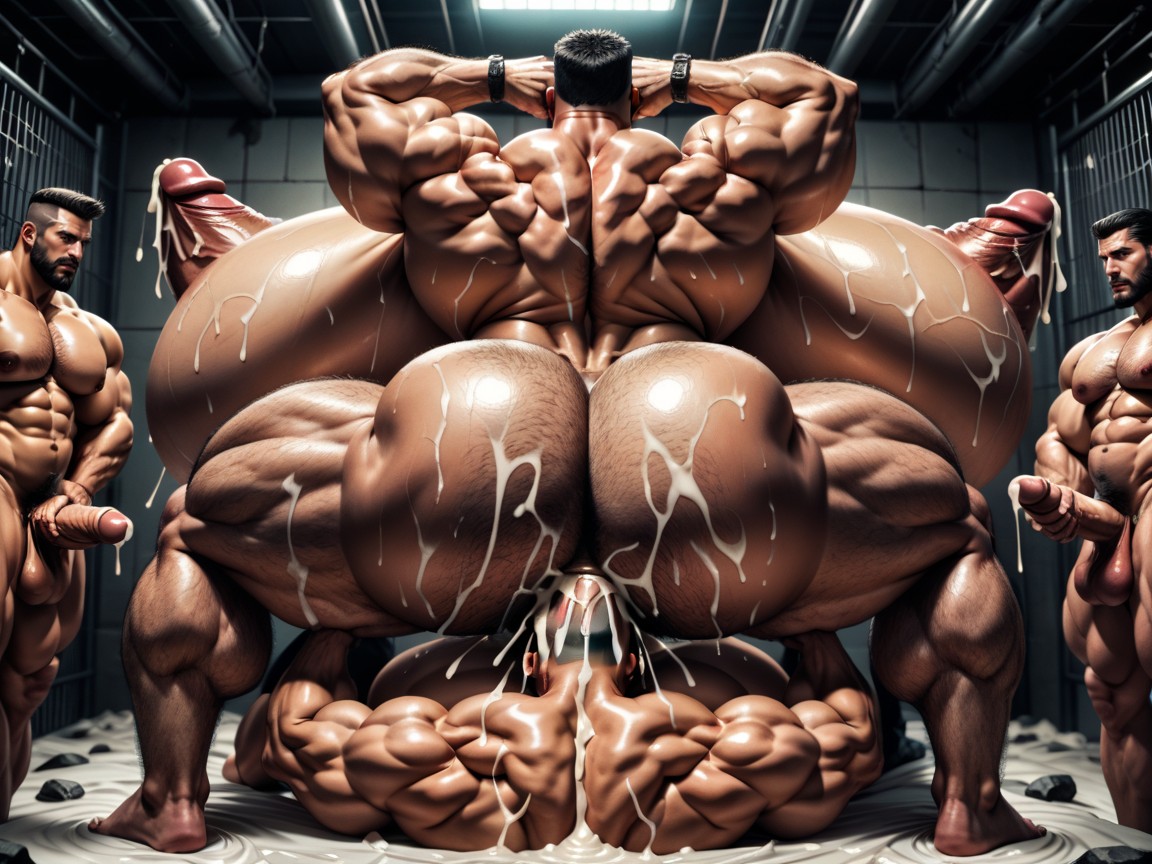Cum Everywhere On Bodies, Sweaty, Double Penetration AI Gay Porn